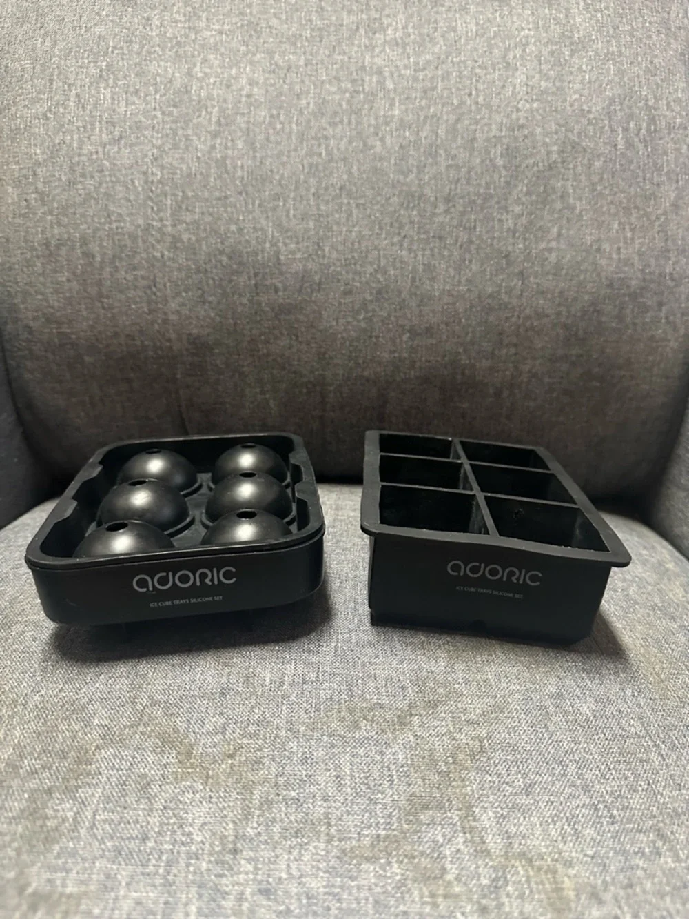 Adoric Ice Cube Trays Silicone Set of 2